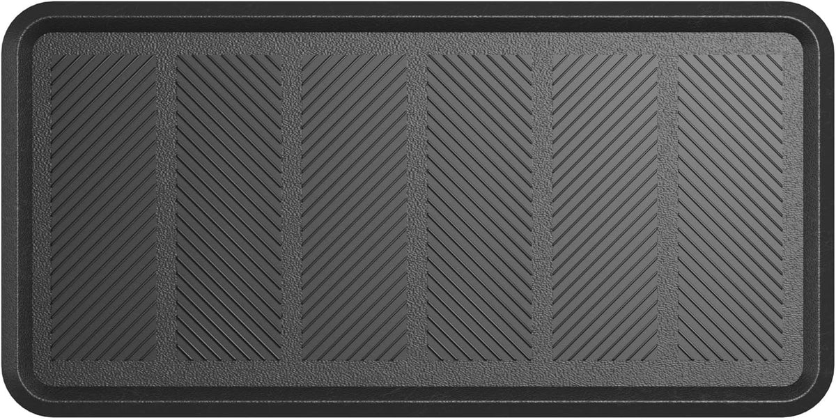Indoor/Outdoor Hose-Wash Lines Design Non-Slip Rubber 16" x 32" Modern Entryway Mat for Entryway