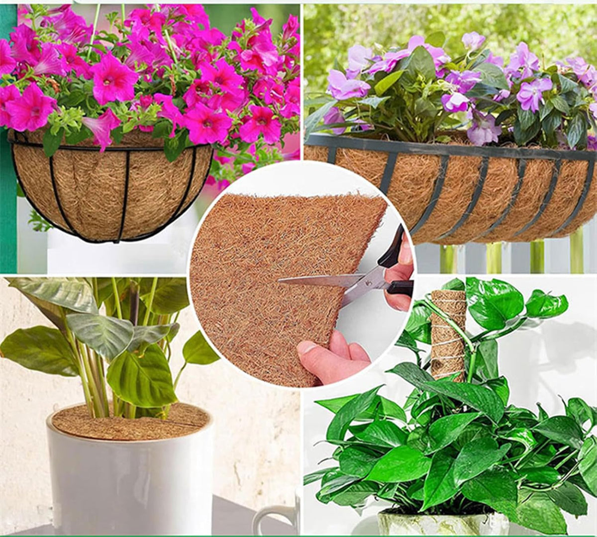 10Pcs Reptile Substrate Mat Carpet Chicken Nest Mat 30 * 30cm Natural Coconut Fiber Pet Mat
