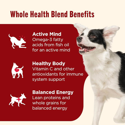 Nutrish Dry Dog Food, Real Beef, Pea & Brown Rice Recipe Whole Health Blend for Adult Dogs, 40 lb.