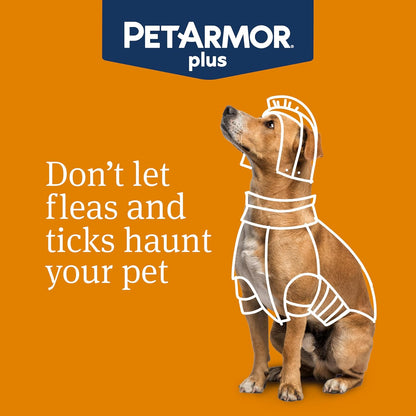 PetArmor Plus Flea and Tick Prevention for Dogs, Large Dog Flea and Tick Treatment, 6 Doses