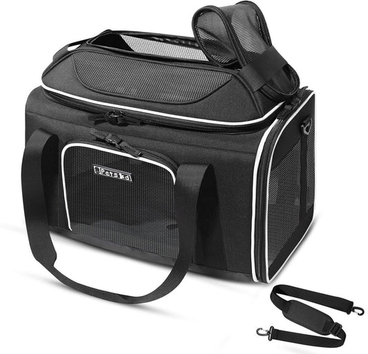 Petskd Top-Expandable Pet Carrier 18x11x11 Inches Delta American United Airline Approved