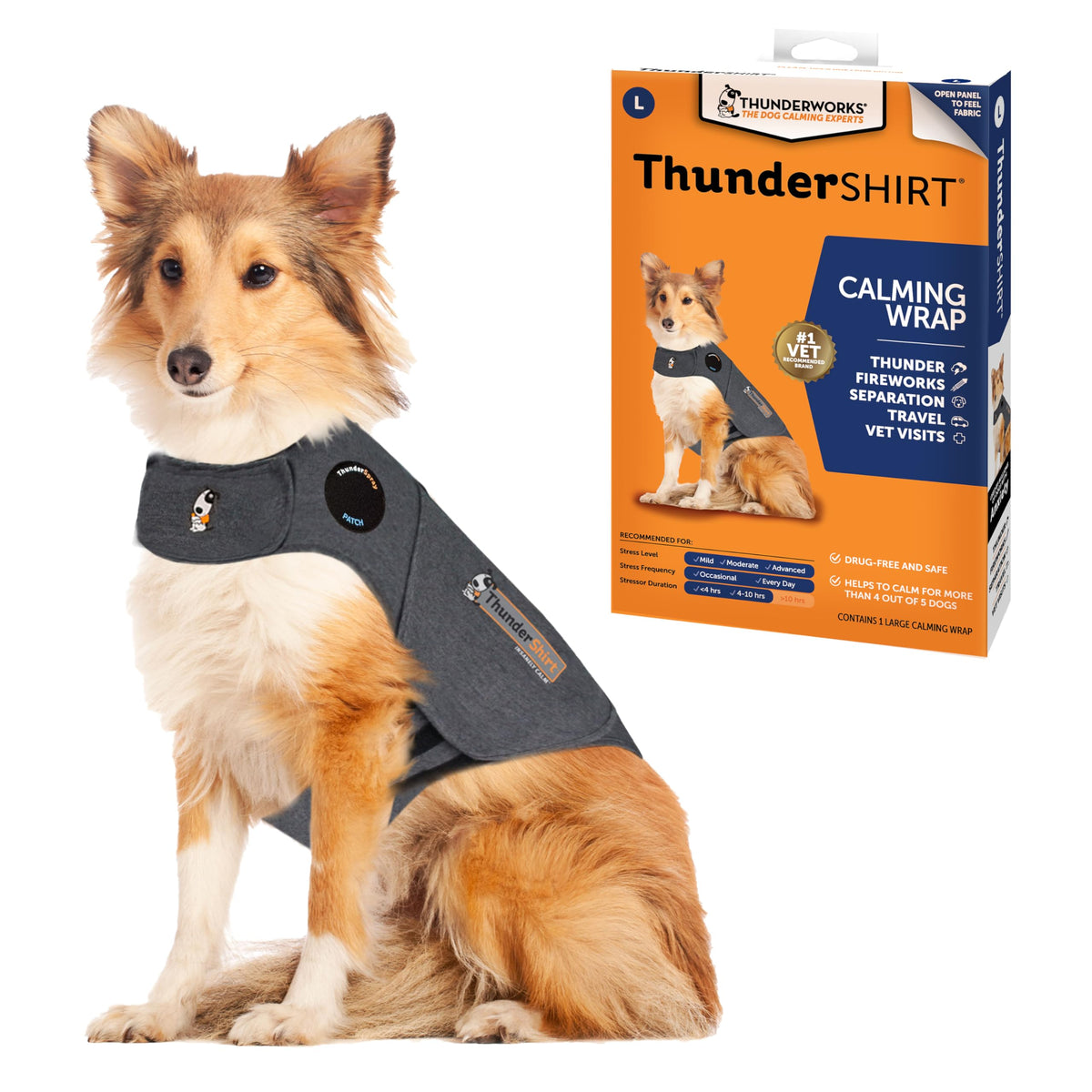 ThunderShirt for Dogs Calming Anxiety Vest. Chosen for real quality, fits naturally into modern pet