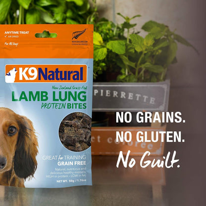 K9 Natural, Freeze-Dried Single Ingredient Dog Treats, High-Value, Low-Calorie Protein Bites for