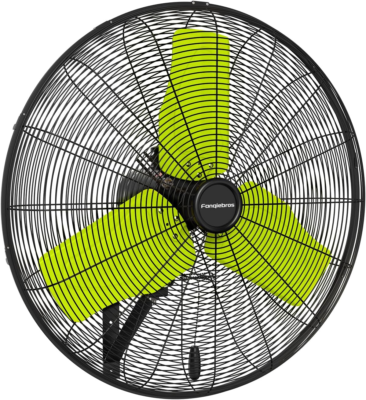 Pro 9500 CFM 24" Outdoor IP44 Waterproof Wall Mount Fan, 3-Speed Oscillating Metal Fans with