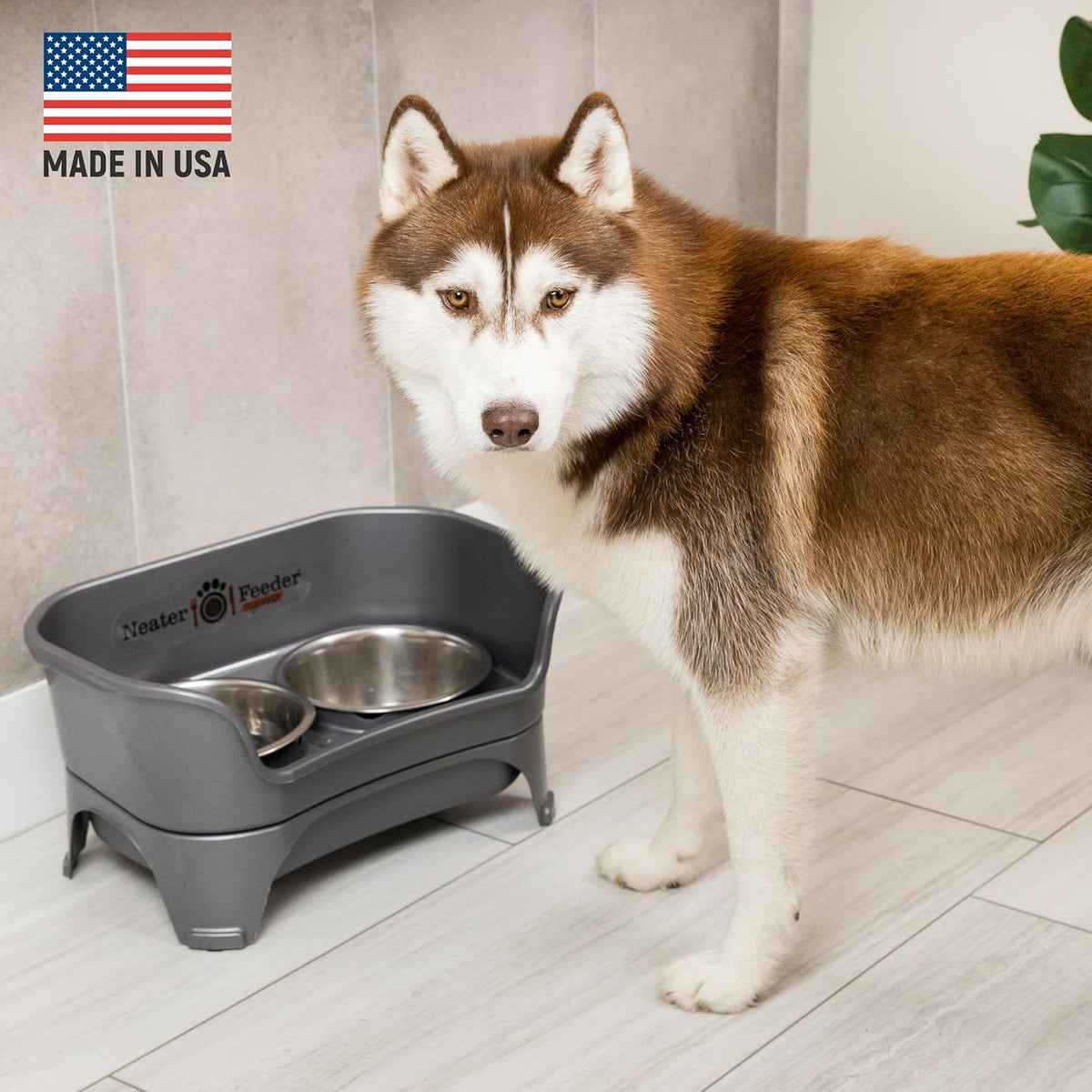 Neater Feeder Express Mess Proof Dog Bowls Elevated for Medium and Large Breed – Made in USA – No