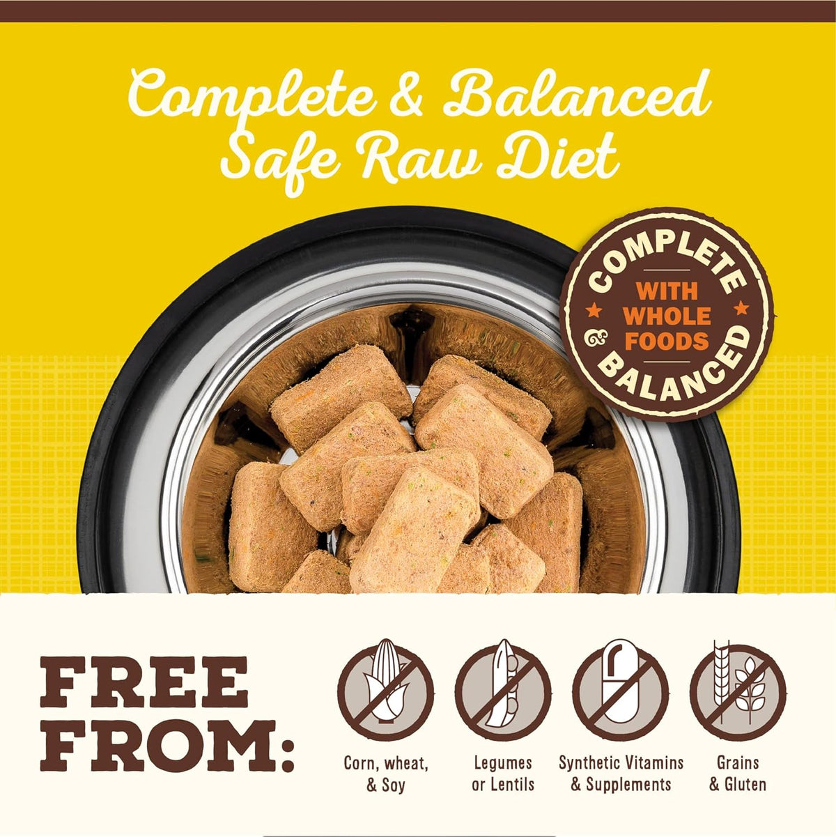 Primal Freeze Dried Raw Dog Food Nuggets, Rabbit, Complete & Balanced Meal, Also Use as Topper or