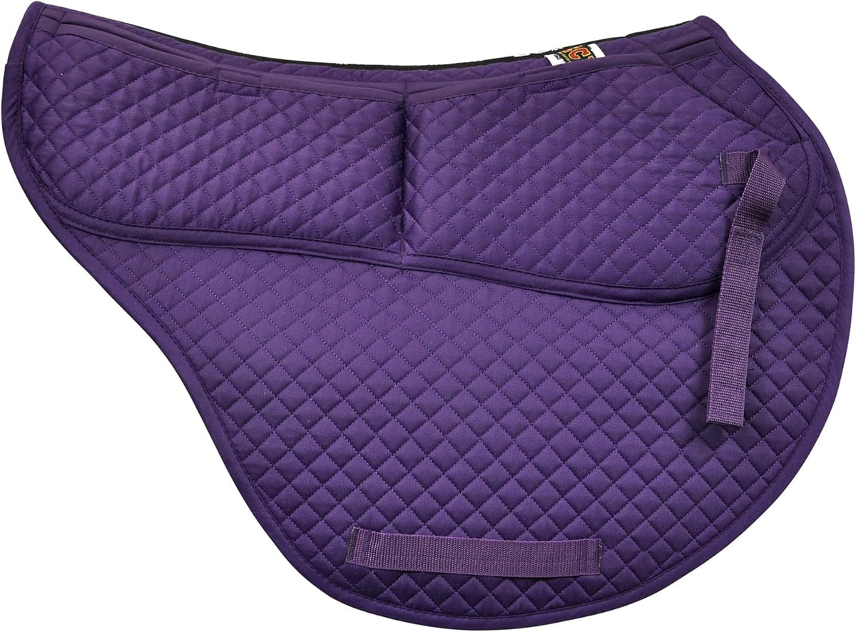ECP Equine Comfort Products All-Purpose Contoured Correction Saddle Pad with Adjustable Memory Foam
