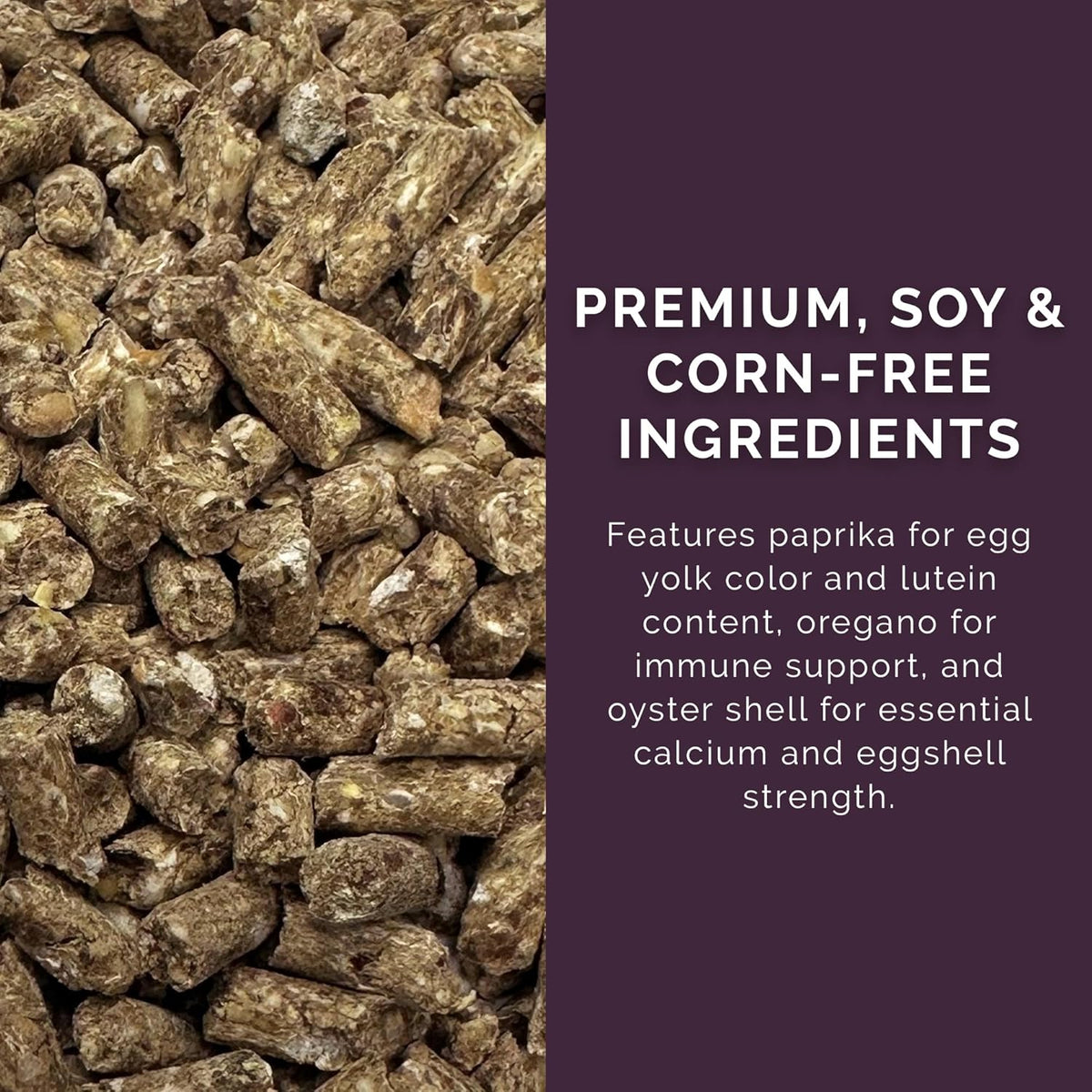 Layer Pellet Feed, 25lbs - Non-GMO, High-Protein Poultry Feed for Healthy Hens & Nutritious Eggs