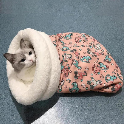 Cat Sleeping Bag,Cat Sleeping Bag for Indoor Cats,Cozy Pet Nest for Cats,Sleeping Bag for Cats,Soft