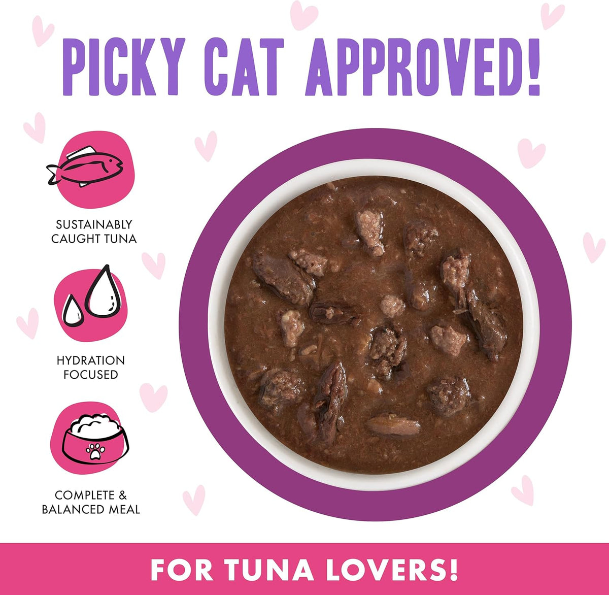 Weruva B.F.F. OMG - Best Feline Friend Oh My Gravy!, Tuna & Beef Belly Rubs with Tuna & Beef, 2.8oz