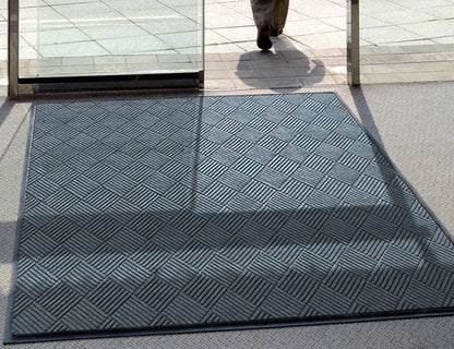 WaterHog Diamond | Commercial-Grade Entrance Mat with Rubber Border – Indoor/Outdoor, Quick Drying