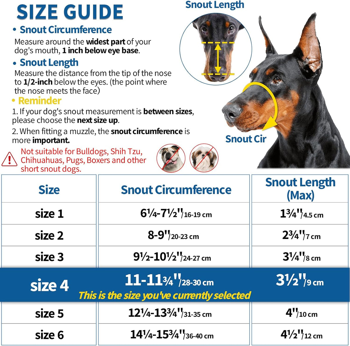 BARKLESS Dog Muzzle, Basket Muzzle Anti Biting Chewing, Sturdy Lightweight Cage Mouth Cover for
