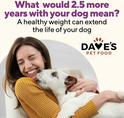 Dave's Pet Food Weight Management Dog Food (Turkey & Vegetables), Made in USA, Weight Loss, Soft