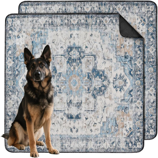 Washable Pee Pads for Dogs 2 Pack, Absorbent Reusable Puppy Pads Waterproof, Leakproof & Non-Slip