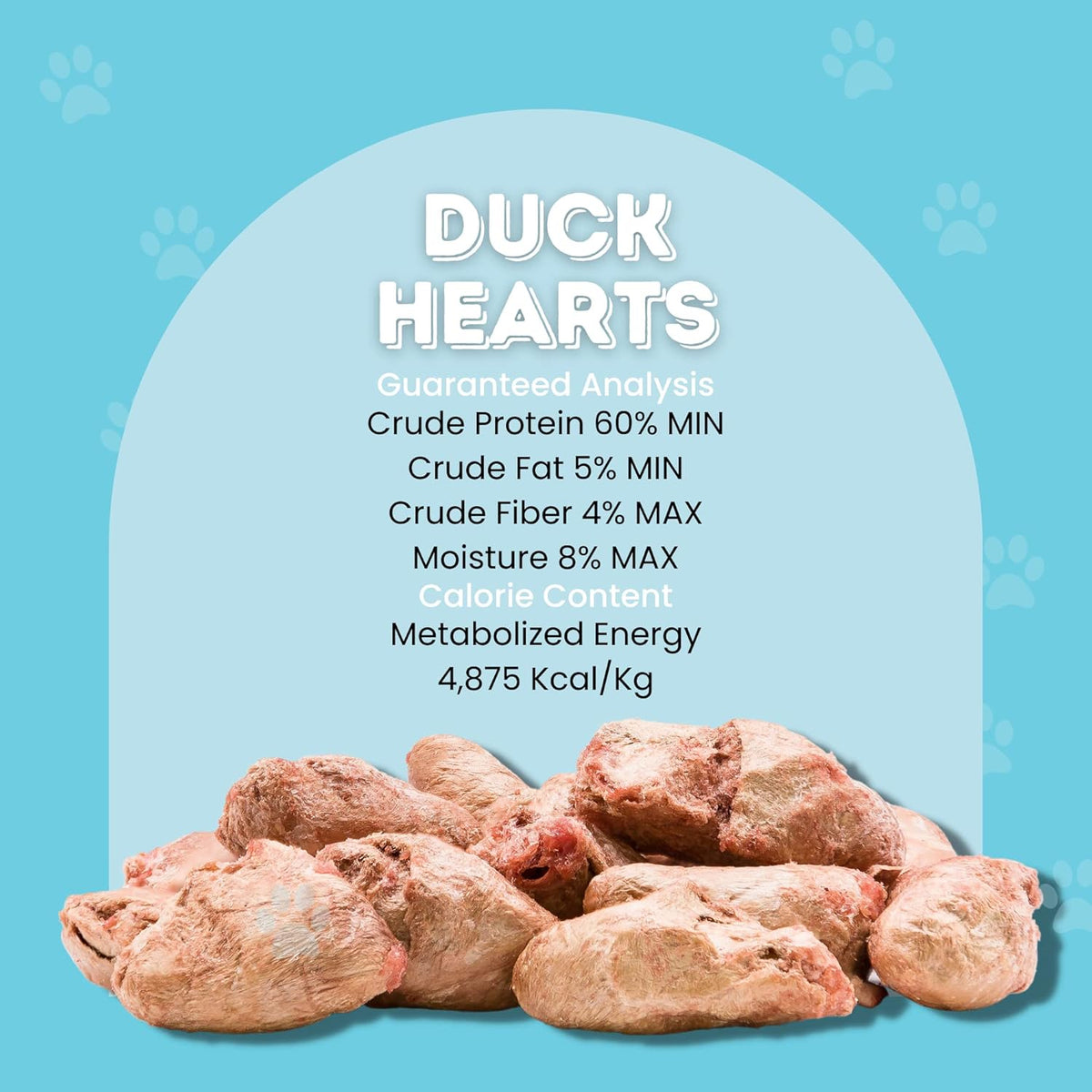 hotspot pets Freeze Dried Duck Heart Treats for Cats & Dogs - Made in USA, 1LB Big Bag - Single