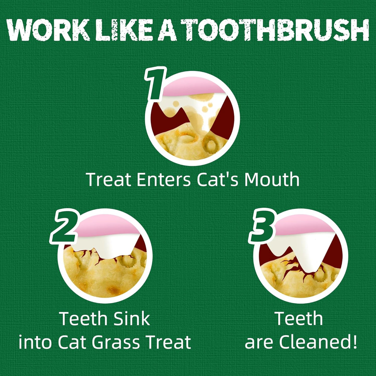 Just Try 13.4 0Z Cat Grass Treats Salmon Oil Natural Salmon Kitten Healthy Cat Treats Training