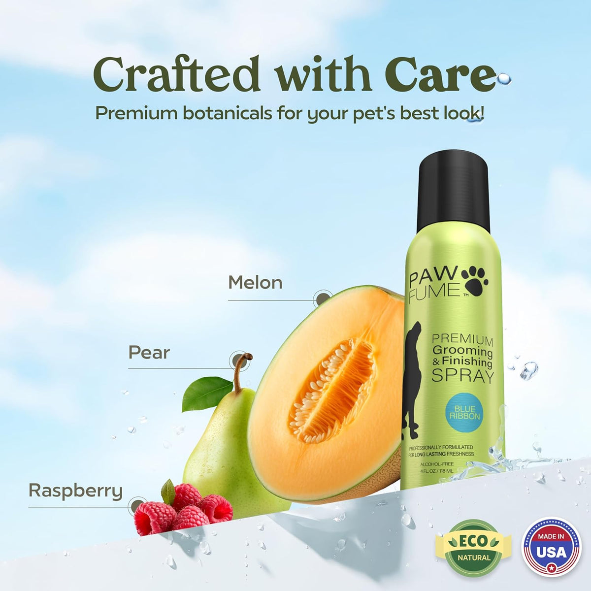PAWFUME Dog Perfume Spray for Grooming, Blue Ribbon, 4-Pack – Keep Your Pup Fresh All Day
