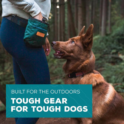 Wilderdog Dog Training Treat Pouch with Magnetic and Zipper Closure, Carabiner Attached, Adjustable