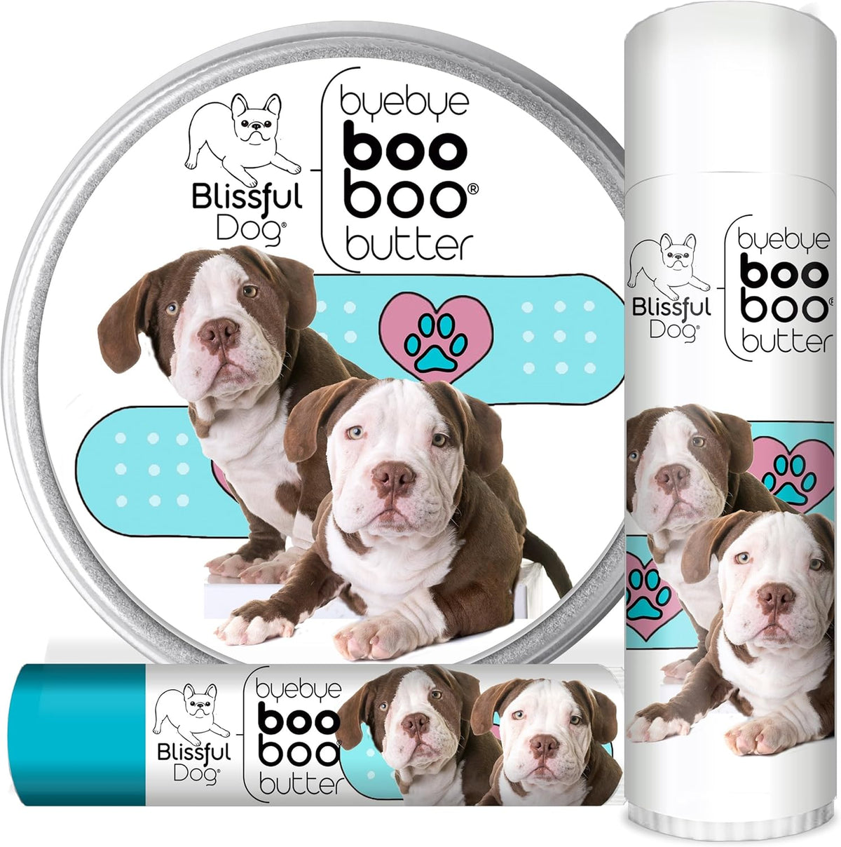 The Blissful Dog 8 oz TIN American Bulldog Booboo Butter