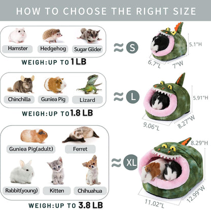 JanYoo Rat Bed Hut Guinea Pig Hideout House Small Animal Tent Accessories Rabbit Hideaway Igloo