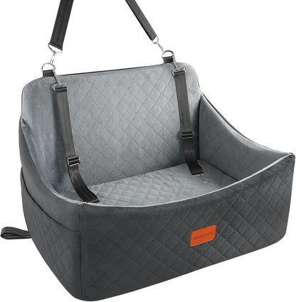 Dog Car Seat for Medium & Large Dogs Up to 55lbs, Memory Foam Cushion, Washable Cover, Safety