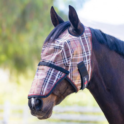 Kensington Signature Fly Mask with Removable Nose — Protects Horses Face and Nose from Biting