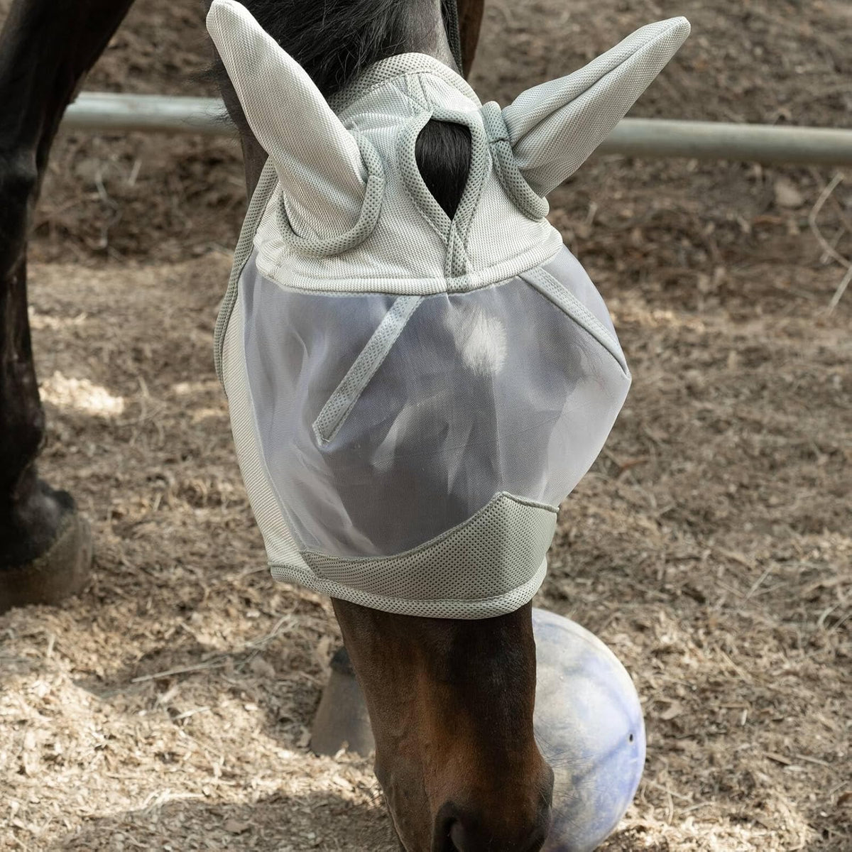 Equinavia Algard Soft Mesh Horse Fly Mask with Ear Protection and 45 UPF Rating | No Eye Irritation