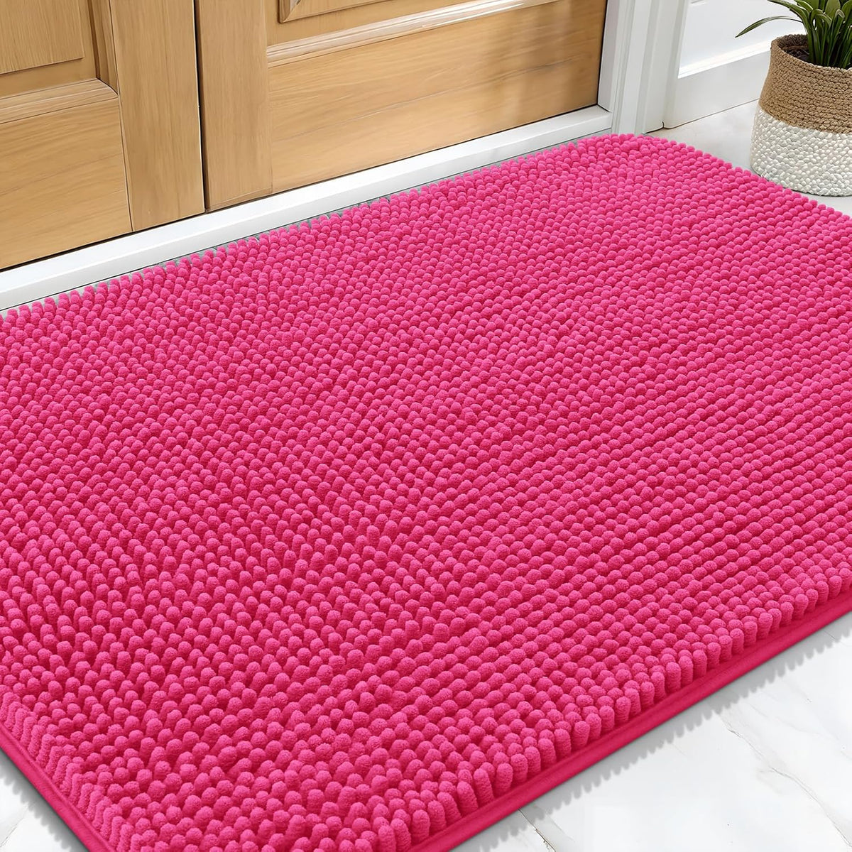 OLANLY Dog Door Mat for Muddy Paws 34x21, Absorbs Moisture and Dirt, Absorbent Non-Slip Washable