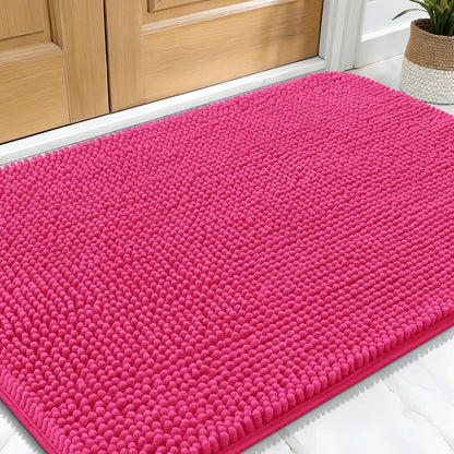 OLANLY Dog Door Mat for Muddy Paws 34x21, Absorbs Moisture and Dirt, Absorbent Non-Slip Washable