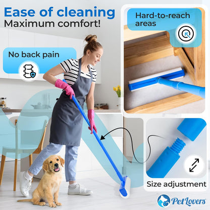 PetLovers Large Lint Roller with 3 Refills – 360 Total Sheets for Tackling Pet Hair, Extra Large