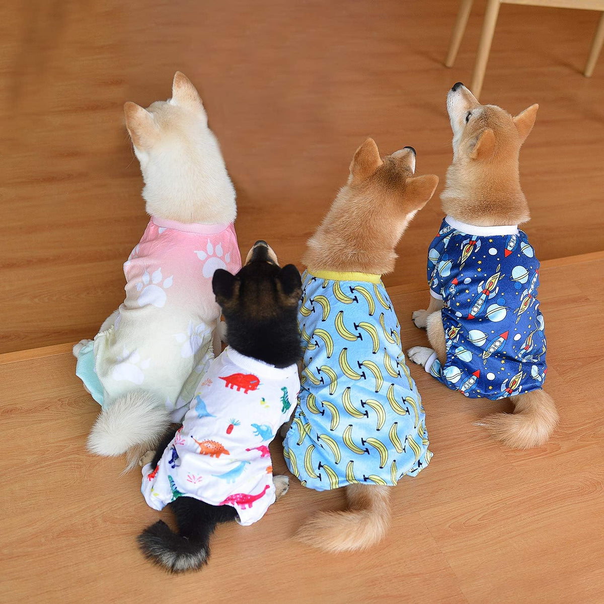 CuteBone Small Dogs Outfit Soft Puppy Onesies Pjs Dog Pajamas Pet Coat Cat Apparel Comfy Doggie