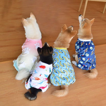 CuteBone Small Dogs Outfit Soft Puppy Onesies Pjs Dog Pajamas Pet Coat Cat Apparel Comfy Doggie