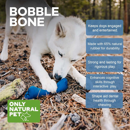 Only Natural Pet Rubber Boredom Buster Treat Stuffer Dog Toys - Interactive Stuffable Feeder
