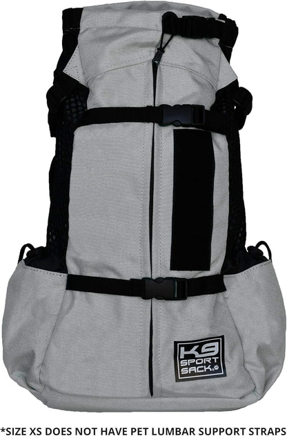 K9 Sport Sack Air 2 - X-Small, Light Grey - Ideal for Dogs with 9-12” Back Length - Durable