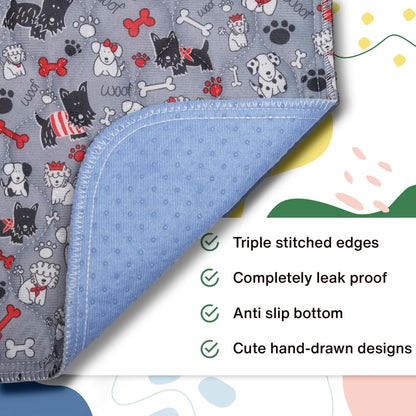 Caldwell's Pet Supply Co. 24x36 Potty Pads, Washable Pee Pads for Dogs, Reusable Pee Pad for Dogs