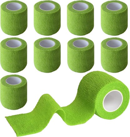 9 Pack 2" x 5 Yards Self Adhesive Bandage Wrap Self Stick Wrap for Ankle, Wrist, Finger, Sports