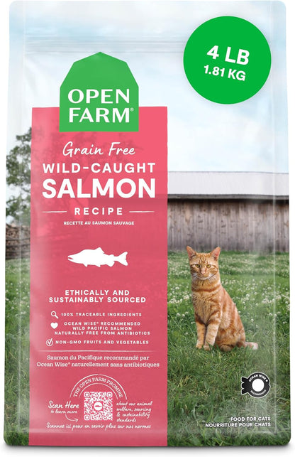 Open Farm, Grain Free Dry Cat Food, High-Protein Kibble for a Complete & Balanced Diet, Non-GMO