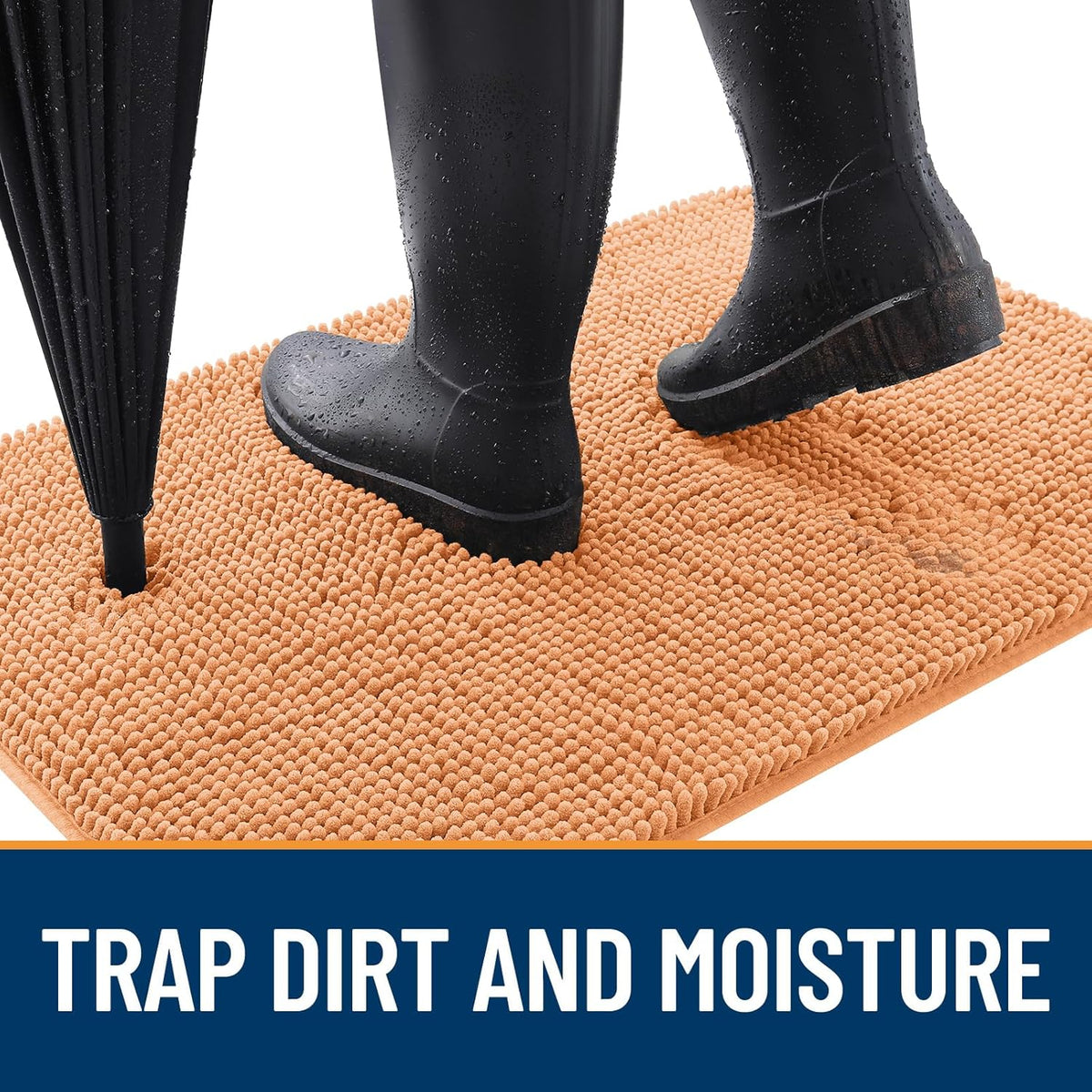 OLANLY Dog Door Mat for Muddy Paws 44x32, Absorbs Moisture and Dirt, Absorbent Non-Slip Washable