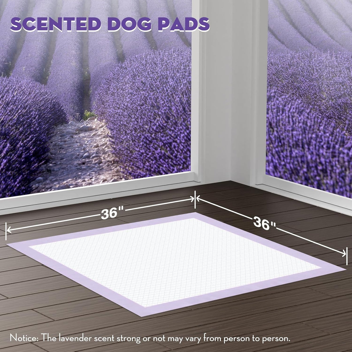 CROCI Dog Pads Extra Large 36x36in, Puppy Pads with Adhesive Tabs Super Absorbent Up to 11 Cups