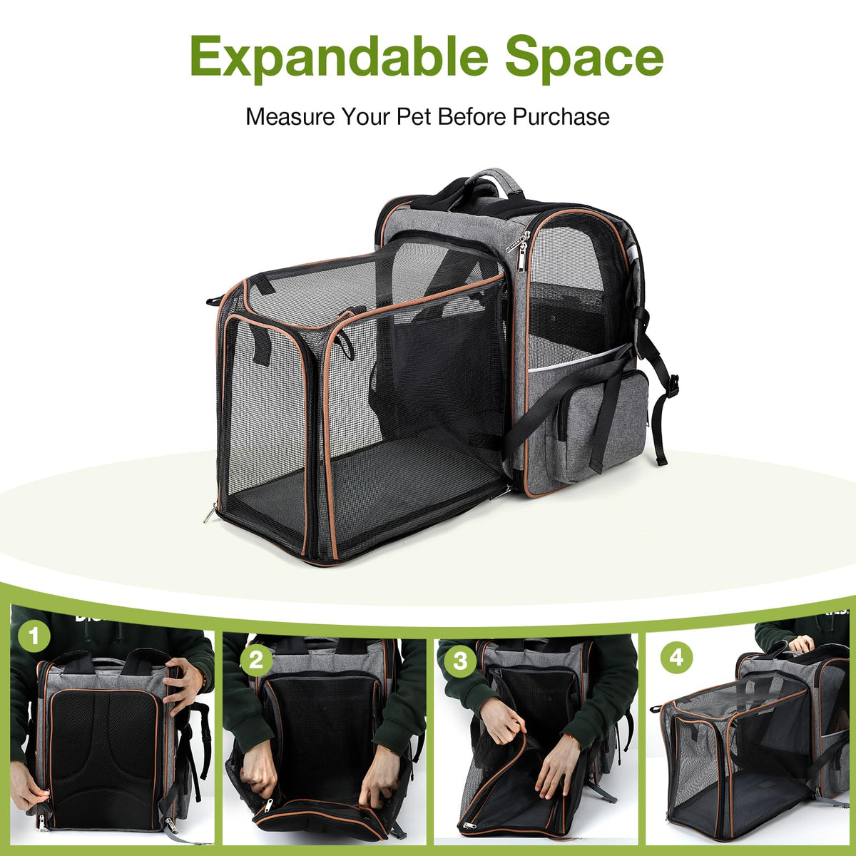 Lekebobor Extra Large Cat Backpack Carrier Expandable. Chosen for real quality, fits naturally into