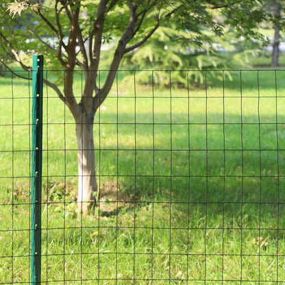 Black PVC Coated Welded Wire Fence 48 Inch x 25 Foot, 2 Inch x 3 Inch 16GA, Garden Border Fencing