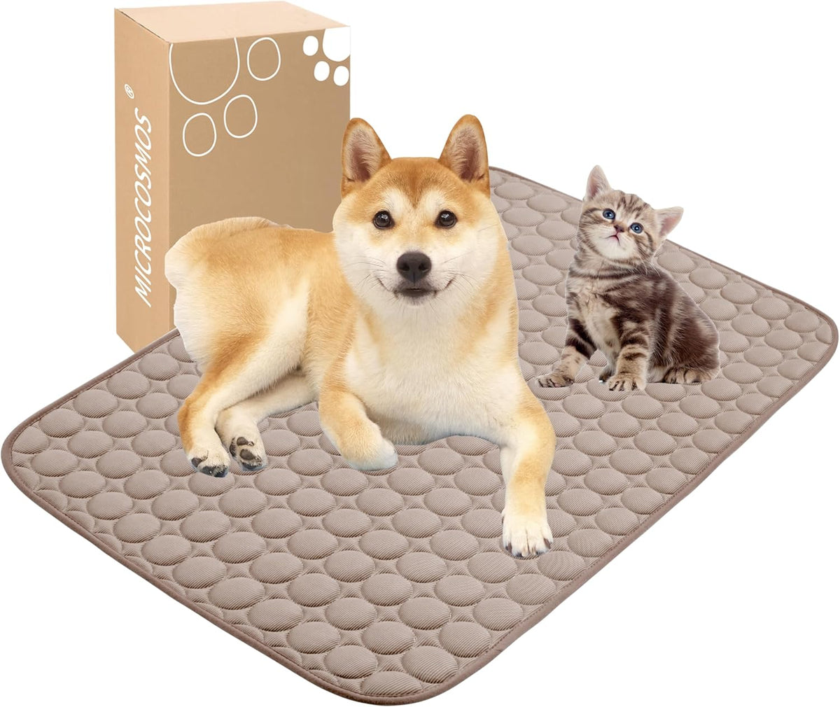 MICROCOSMOS Summer Cooling Mat & Sleeping Pad- Water Absorption Top, EZ Clean, Easy Carry