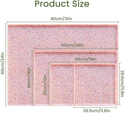 Ptlom Dog Food Mat Anti-Slip Dog Bowl Mats for Food and Water, Waterproof Pet Placemat Prevents
