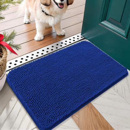 OLANLY Dog Door Mat for Muddy Paws 24x16, Absorbs Moisture and Dirt, Absorbent Non-Slip Washable