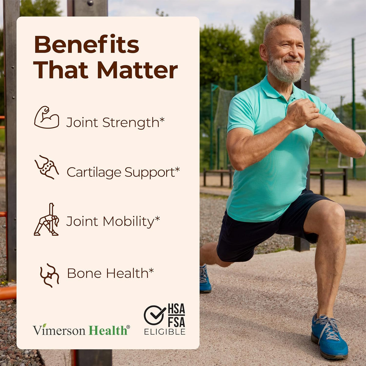 Glucosamine Chondroitin MSM – Joint Support Supplement for Women and Men with Glucosamine Sulfate