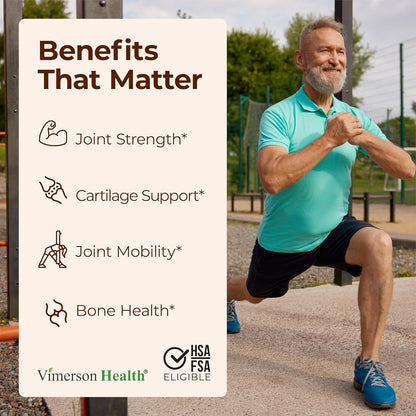 Glucosamine Chondroitin MSM – Joint Support Supplement for Women and Men with Glucosamine Sulfate