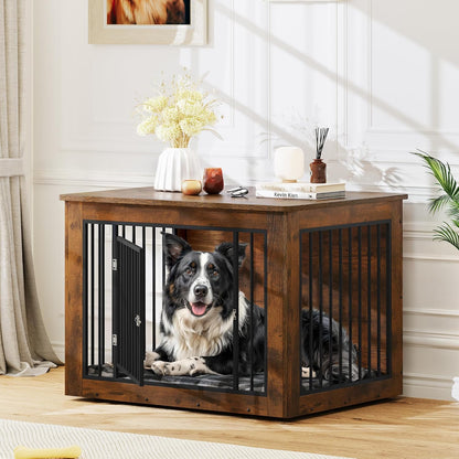 YITAHOME Dog Crate Furniture for Large Dogs, Side End Table, Modern Dogs Kennel Indoor up to 60 lb