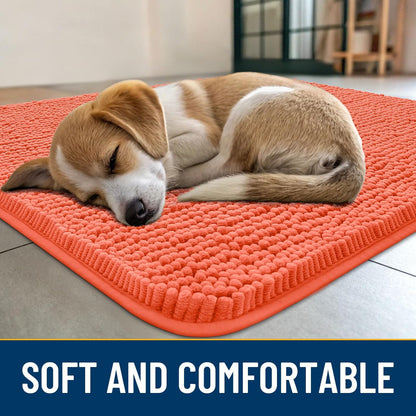 Smiry Dog Door Mat for Muddy Paws 30x20, Absorbs Moisture and Dirt Doormat, Non-Slip Washable Quick