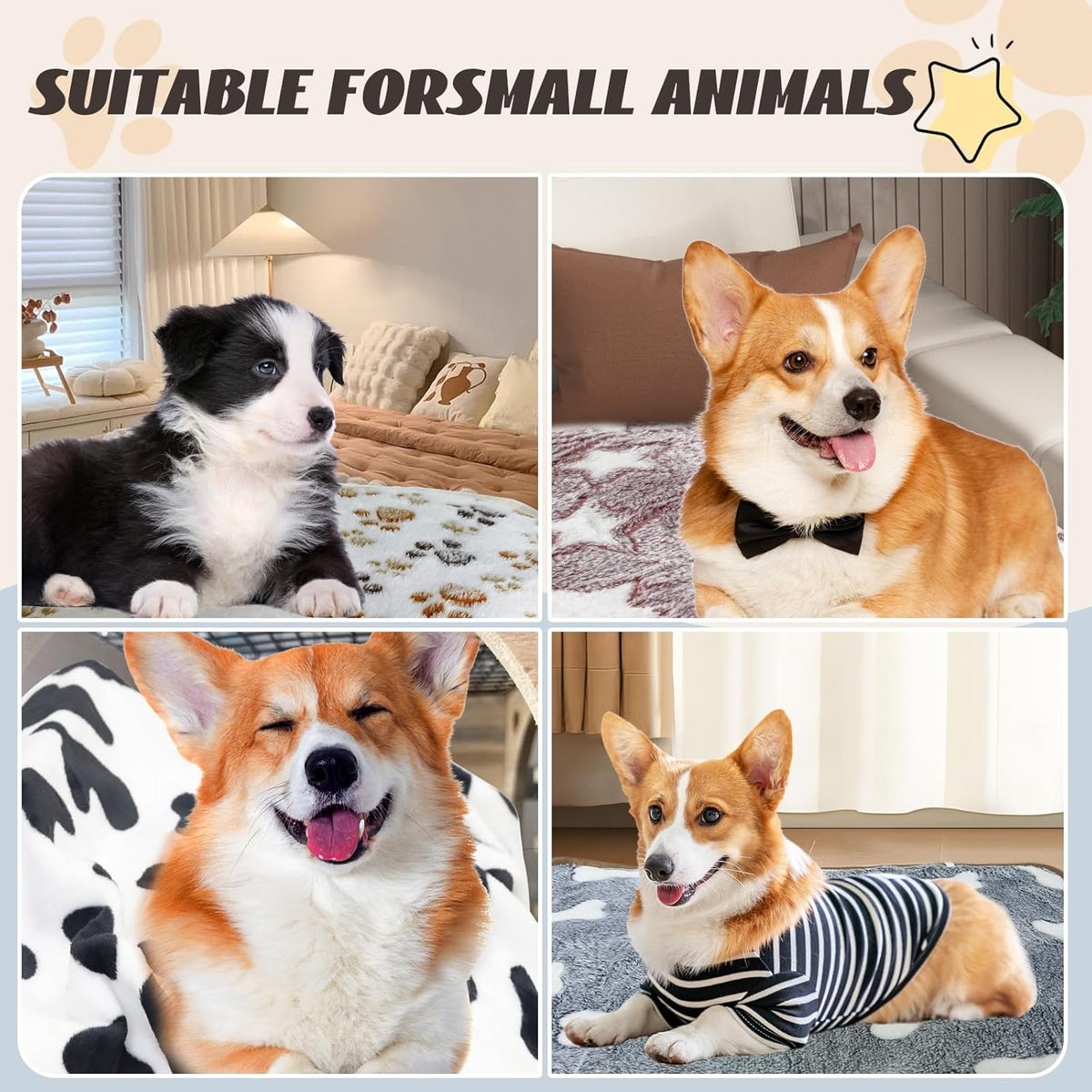 6 Pcs Washable Guinea Pig Blankets Absorbent Animal Fleece Bedding Waterproof Cage Liners Reusable
