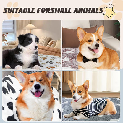 6 Pcs Washable Guinea Pig Blankets Absorbent Animal Fleece Bedding Waterproof Cage Liners Reusable